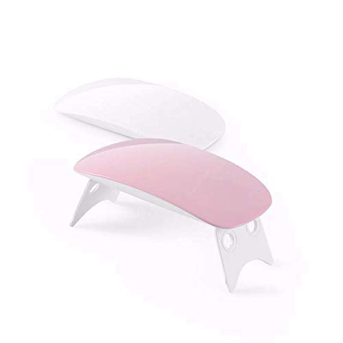 NAILWIND Nail Dryer Lamp Mini, 6W LED UV Portable Nail Dryer Curing Lamp Light for Gel Based Polish USB Power with 45s/60s Timer Setting