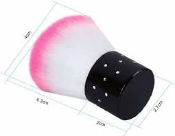 MY COLOR Nail Dust Brush Colorful Soft Kabuki Cleaner Brush for Makeup (1 - Pieces) - Image 4