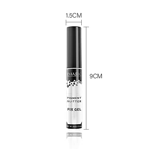 Imagic PROfessional cosmetic FIX GEL 5ml, for eyeshadow pigment or glitter powder fix gel, Two Way Gel, (Pack of 2) - Image 5