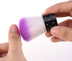 MY COLOR Nail Dust Brush Colorful Soft Kabuki Cleaner Brush for Makeup (1 - Pieces) - Image 5