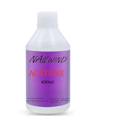 NAILWIND Acetone Nail Polish Remover - 400ml | Professional Grade Formula | Fast Drying | Nourishing | Versatile Use | Easy to Use | No Residue | With Pump Bottle | ACETONE + Pump Dispenser - Image 3
