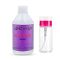 NAILWIND Acetone Nail Polish Remover - 400ml | Professional Grade Formula | Fast Drying | Nourishing | Versatile Use | Easy to Use | No Residue | With Pump Bottle | ACETONE + Pump Dispenser