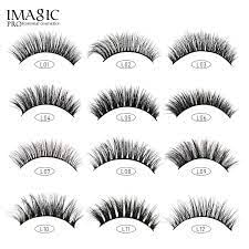 Imagic PROfessional Synthetic Fibers False Eyelashes, Natural & soft 100% Handmade 3D Eyelashes Pack 10 Pairs of 1 box - Image 4