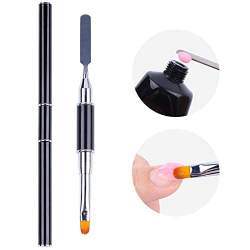 NAILWIND Poly Gel Quick Building Nail Set,100Pcs False Nail Mold Clear Nail Extension Form Tips,10 Nail Tips Clip And 1Pcs Dual-Ended Poly Extension Brush Picker For Polygel Extension,Home Salon - Image 4