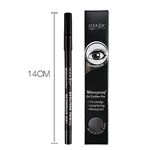 COSLUXE IMAGIC Waterproof Gel Eyeliner Pen – Smudge-Proof Black Kajal for Women, Long-Lasting Eye Makeup 1Pcs - Image 4