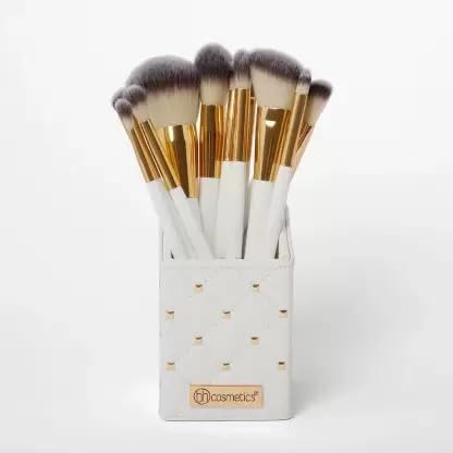 BH STUDIO PRO makeup brush set, Studded Elegance 12-Piece Brush Set (PINK) - Image 3