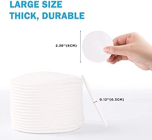 COSLUXE Cotton Pads for Face Make Removal 80 Soft Round Pads - Whit 80 - Image 3