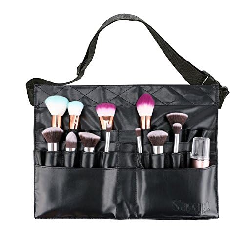 COSLUXE BEILI Makeup Brush Holder Bag, Professional Cosmetic Holder 28 Pockets Organizer with Artist Belt Strap (Brushes Not Included) - Image 2