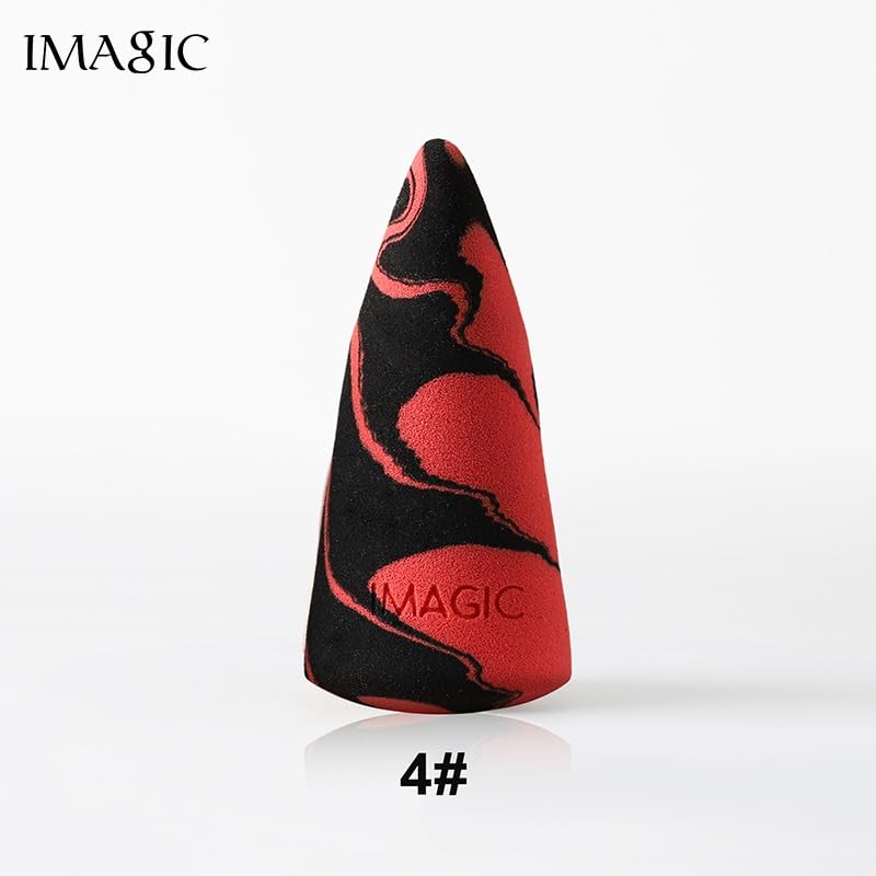 IMAGIC PROfessional Cosmetic Duo Color Top Hill Makeup Sponge Wet & Dry Use Soft Non-latex Material Puff (03) - Image 4
