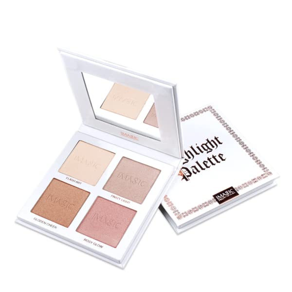 COSLUXE IMAGIC PROfessional Cosmetic 4 Color Highlighter Makeup Palette 18g - Image 6