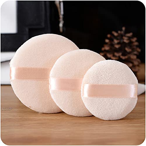 Cosluxe Pure Cotton Powder Puff,Puff, for Powder Foundation, 3 Normal size, Blending for Loose Powder Mineral Powder Body Powder (PACK OF 12, BIG) - Image 2