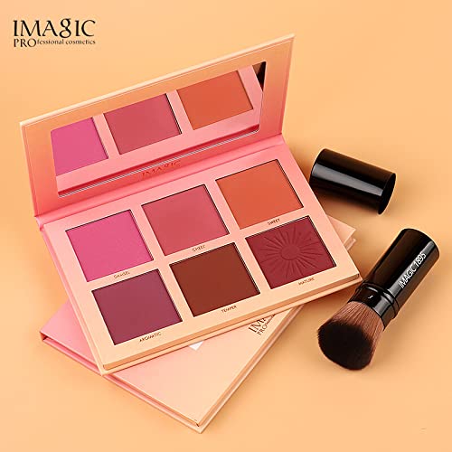 COSLUXE IMAGIC PROfessional Pro Blusher Palette 42.8g, 6 COLOR TOUCH BLUSH PALETTE - Image 7