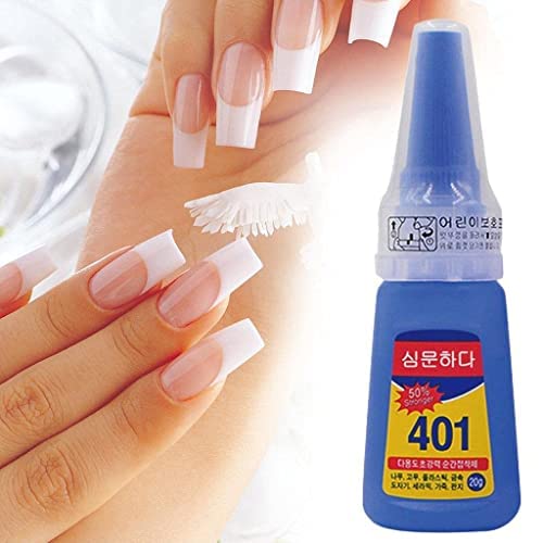 My Colors Nail Glue - Super Glue Stronger For Artificial Or Fake Nails,Nail Art 20g - Bottle 401 Rapid Fix Handmade Adhesive Quick Dry (clear, pack of 1) - Image 5