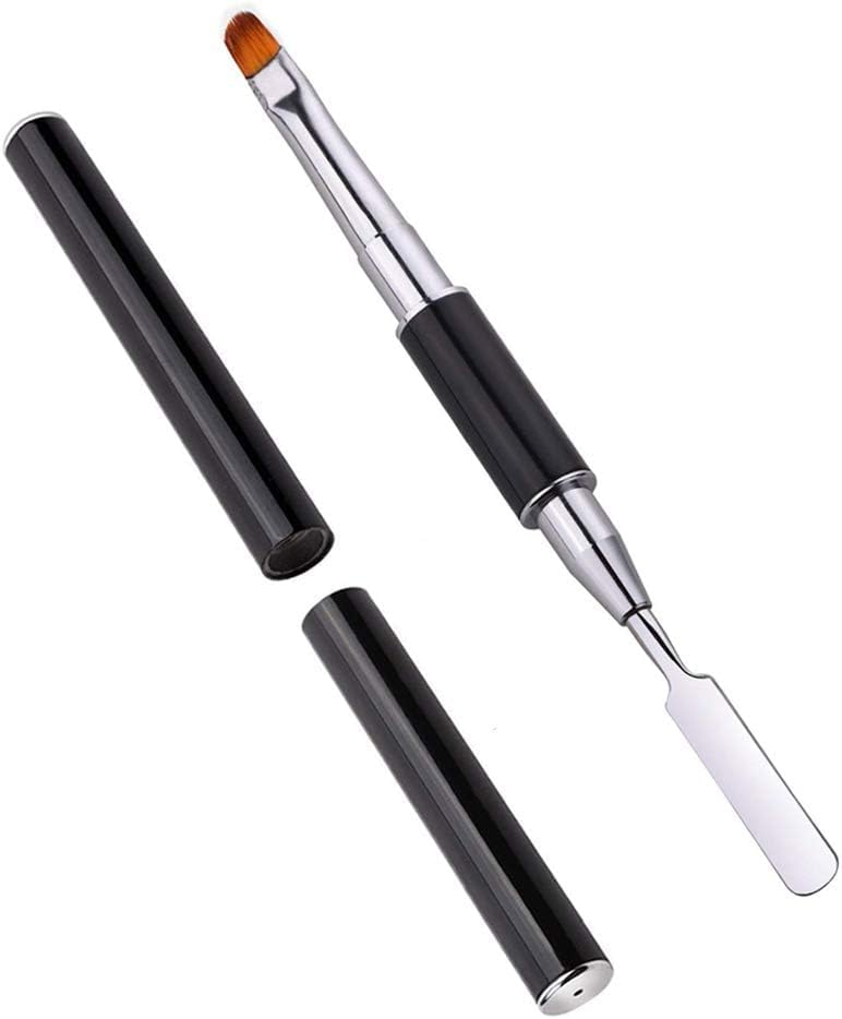 NAILWIND Dual-Ended Poly gel Nail Brush & Picker, 2 in 1 Designs Poly gel Nail Brushes, Stainless Steel Gel Nail Brush Poly gel Slice Tool for Poly Gel UV Gel Acrylic Nails Extension 2- PCS - Image 8