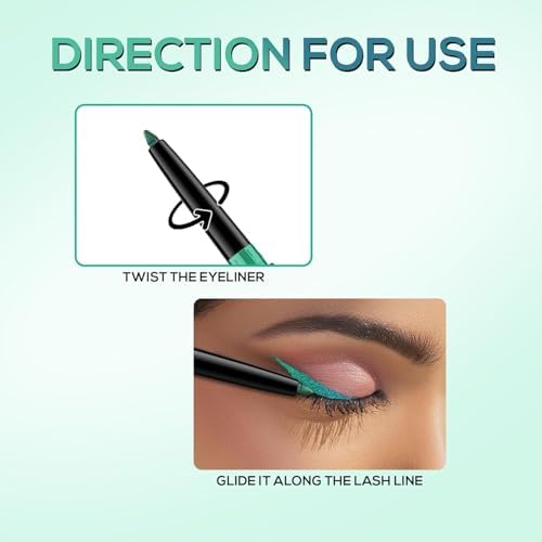 My Colors x TFF Holographic Shimmery Eyeliner Pencil | Waterproof, Smudge Proof, Long Lasting Eyeliner With Easy Glide | 24hrs Multi - Chrome Effect (06, 0.35g) - Image 8