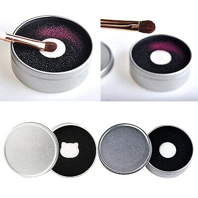 COSLUXE Makeup brush cleaner Makeup Brush Tool - Makeup Brush Quick Cleaner Sponge - Removes Shadow Color from Your Brush White and Black - Image 8