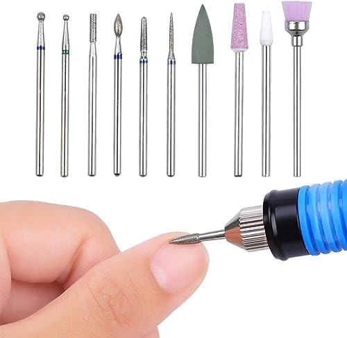 MY COLORS Nail Drill Bits Set Cuticle Tools, Electric Nail Drill Bits Kit 3/32", Nail Drill Machine for Nail Bits, Nail Polishing Clear and Care Drill Bits 6 - PCS - Image 4