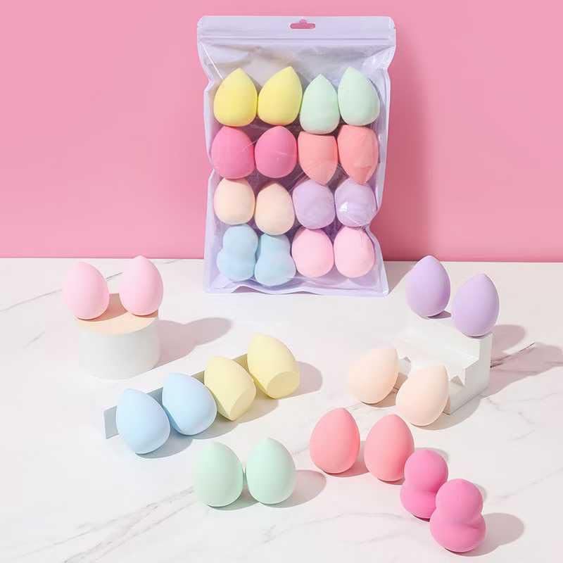 COSLUXE 16 Packs Makeup Sponge Set Blender Blending Sponge Face Beauty Sponge Flawless for Foundation and Powder - Image 2