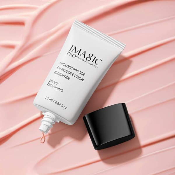 IMAGIC Mousse Makeup Primer | Oil-Free Shine | Pore Blurring | Long-Lasting Base | All skin Types 25ml - Image 4