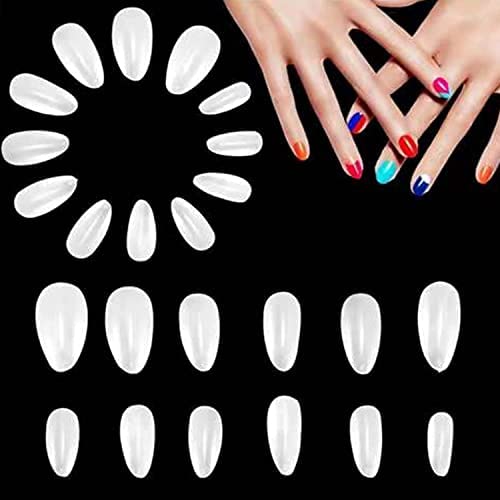 COSLUXE Fake Nails Nail Tips Acrylic, Soft Gel Press on Nails Full Cover Artificial Nails for Nail Salon DIY Nail Design Practice 240 - Image 4
