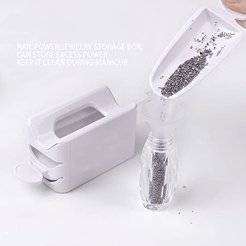 NAILWIND Powder Recycling Tray System with Scoop, Nail Dip Container Portable Dipping Powder Storage Box or Nail Art and Makeup Tool Nail - Image 5