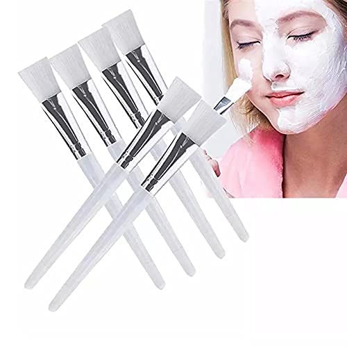 Cosluxe 3 pcs Facial Mask Brush Makeup Brushes Cosmetic Tools with Clear Plastic Handle, Professional Soft Brush, Face Pack Brush Pack