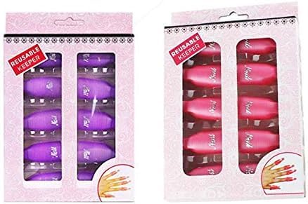 NAILWIND Nail Polish Remover Clips 10Pcs Professional Plastic Acrylic Nail Art Polish Remover Clips UV Gel Wrap Cleaner Soak Off Cap Clip Multicolour - Image 8