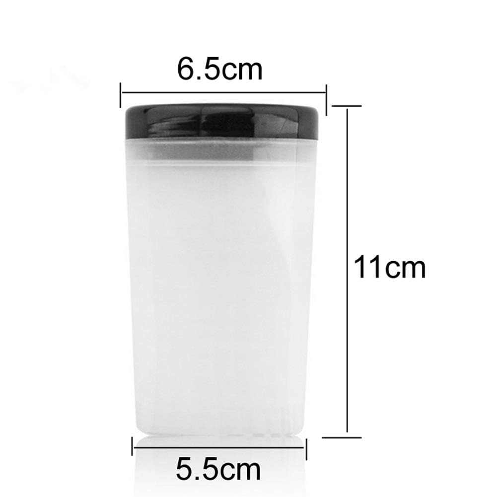 NAILWIND Nail Art Brush Cleaner Cup, Black Plastic, Multiple Size Slots, 8 Brushes, Screw Lid, UV Gel Pen, Acrylic Brushes, Cleaner Pot, 1 Pcs - Image 3