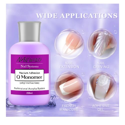 NAILWIND Acrylic Nail Monomer Kit | 150ml MMA-Free, Non-Yellowing, Professional Polymer System for Acrylic Nail Art & Extensions - Image 4