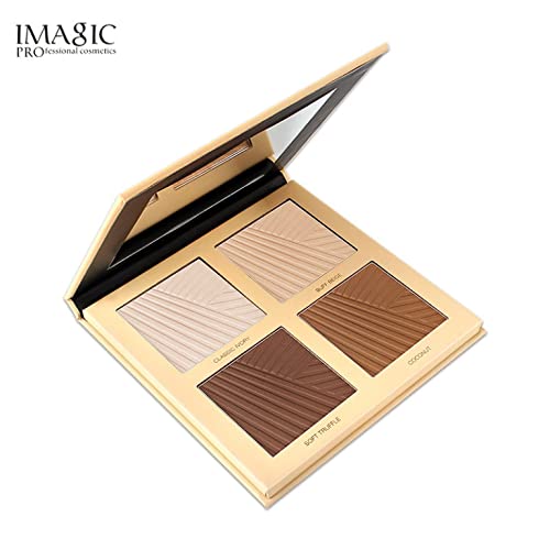 COSLUXE IMAGIC PROfessional Contour Palette 30.8g, 4 COLOR CONTOUR POWDER PALETTE - Image 5