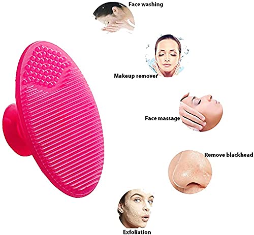 Cosluxe Face Scrub Brush, 2 Pcs, Soft Silicone Exfoliation, Massage, Pore Cleansing & Blackhead Removal, For Women & Girls - Image 8