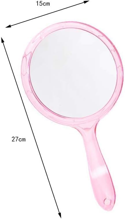 COSLUXE Double-Sided Handheld Mirror, 1X/3X Magnifying Mirror, Makeup Mirror with Handle Mirrors Rounded Shape (Multicoloured, Small Medium Large) - Image 6