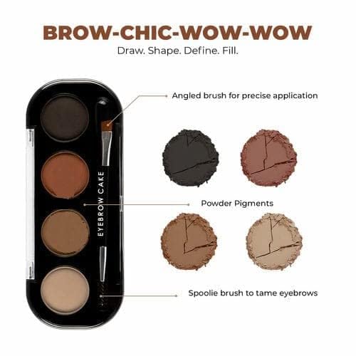 COSLUXE LB PRO Eyebrow Palette 4g Eyebrow Makeup Cake For Women And Girls - Image 4