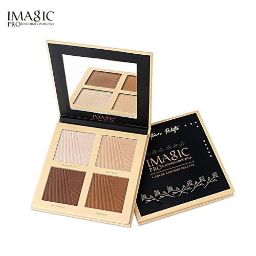 COSLUXE IMAGIC PROfessional Contour Palette 30.8g, 4 COLOR CONTOUR POWDER PALETTE - Image 3