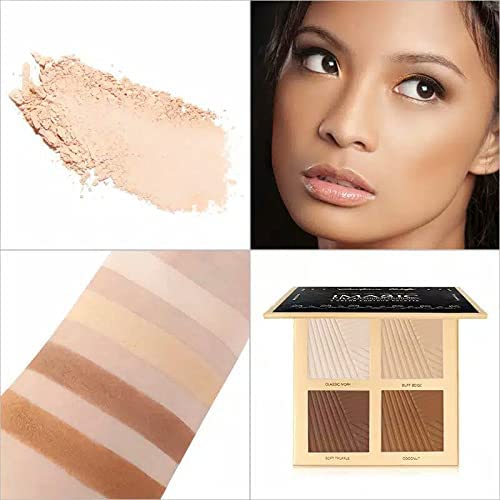 COSLUXE IMAGIC PROfessional Contour Palette 30.8g, 4 COLOR CONTOUR POWDER PALETTE - Image 8