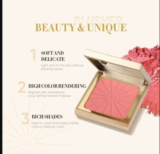 COSLUXE IMAGIC PROfessional Cosmetic RADIANT HIGHLIGHT AND BLUSHER 8.8g (B4-CAUSHED CORAL) - Image 6
