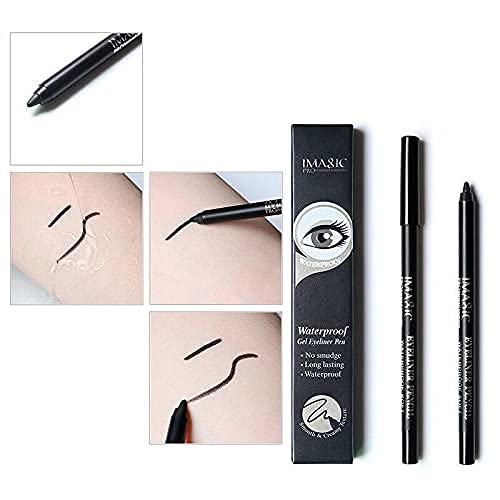 COSLUXE IMAGIC Waterproof Gel Eyeliner Pen – Smudge-Proof Black Kajal for Women, Long-Lasting Eye Makeup 1Pcs - Image 3