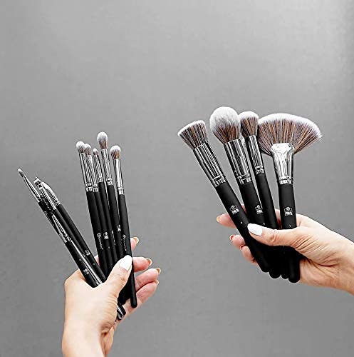 BH STUDIO PRO Professionnels Makeup Brush Set of 13 - Black - Image 4