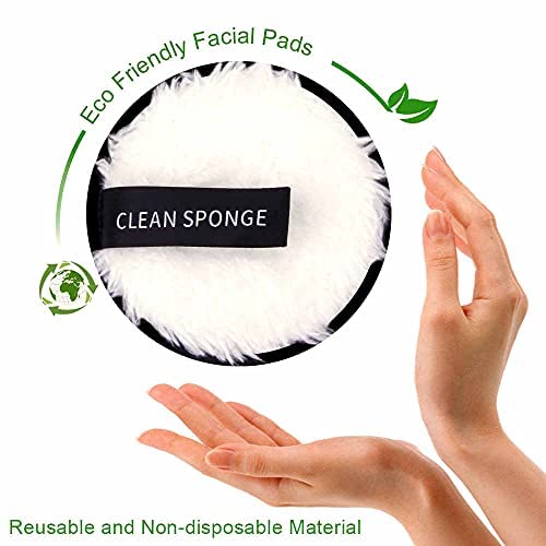 Cosluxe Makeup Remover Pads, 2 pcs Reusable makeup remover pads, Multi-functional Soft Fiber, Facial Cleansing Pads for Face Makeup I Perfect for Chemical Free Removal of Eye Makeup - Image 6