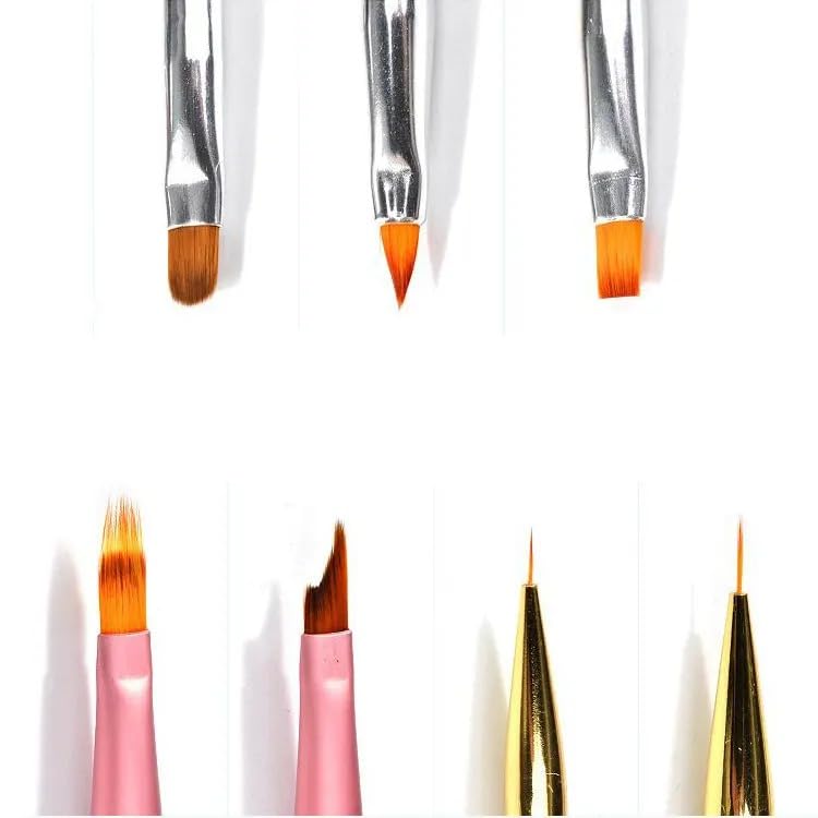 NAILWIND Mermaid Nail Art Brushes 7 Pcs, Nail Brush Pen,Gradient Mermaid Kit Easily Draw Various Design,Work Can be Done Easily at Home - Image 3