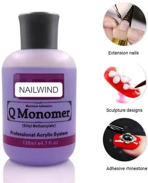MY COLOR monomer for nails, Nail Acrylic System Q Monomer 150ml, for Nail Extension Salon - Image 2