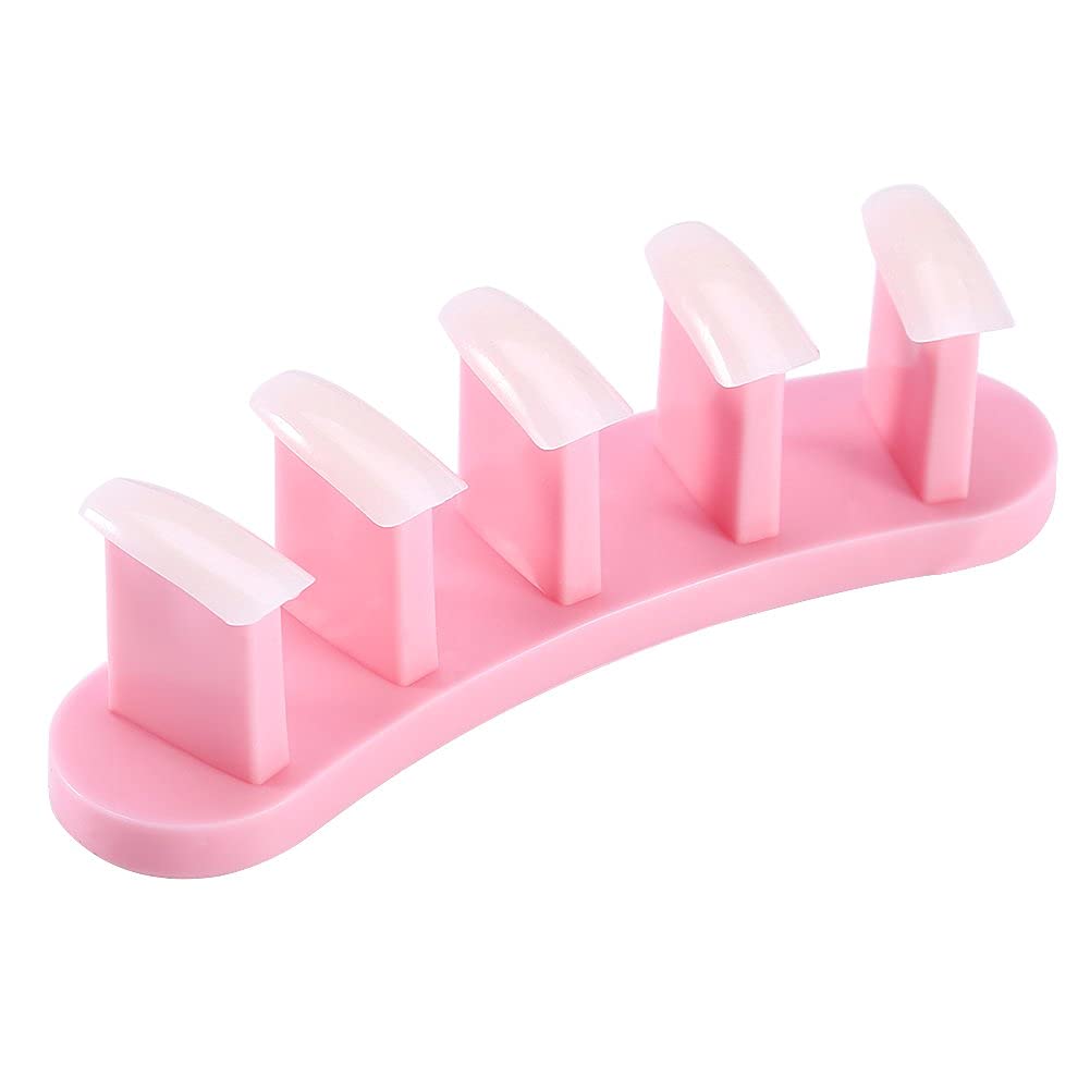 NAILWIND 3pcs False Nail Art Tips Practice Display Stand Tool with 10 pcs False Nail Tips for Gel Nail Polish DIY Nail Training Tools - Image 5
