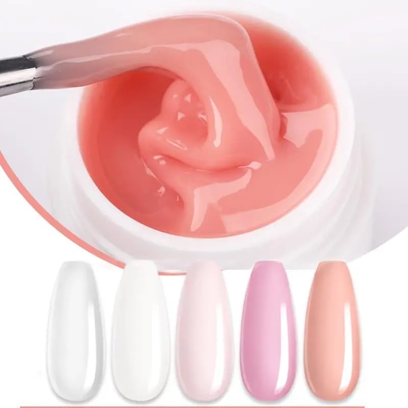 NAILWIND Builder Gel for Nail Extension, Uv Gel Acrylic for Strong Long False Use Nails Builder Gel Kit (PINK NUDE, 1 - PCS) - Image 5