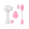 COSLUXE Manual Facial Cleansing Brush & Silicone Face Mask Applicator & Makeup Sponge, Double-Ended Facial Mask Brushes, Facial Sponge Makeup Skin Care Tool Set