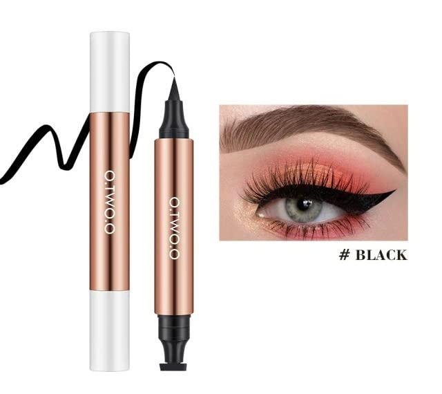 O TWO O Liquid Eyeliner, Cat Eyes Stamp Eyeliner Pen, Waterproof Fast Dry Double-ended Eye Liner For Women girls - Image 5