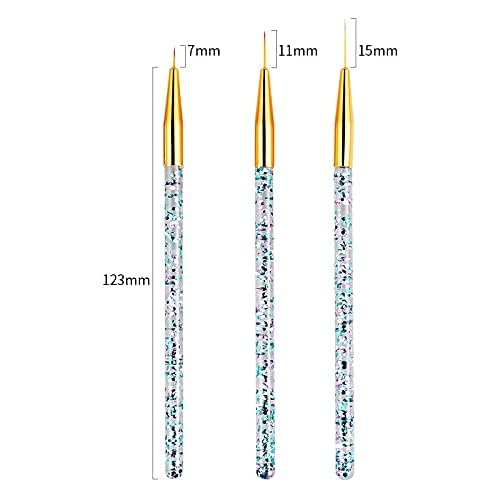 NAILWIND 31pcs Nail Art Brushes,Nail Art Tool Set,Nail Dotting Tools,Nail Dust Brush,Striping Nail Art Brushes for Long Lines,Nail Drawing Pen For Nail Design.,Nail Art Design Tools - Image 5