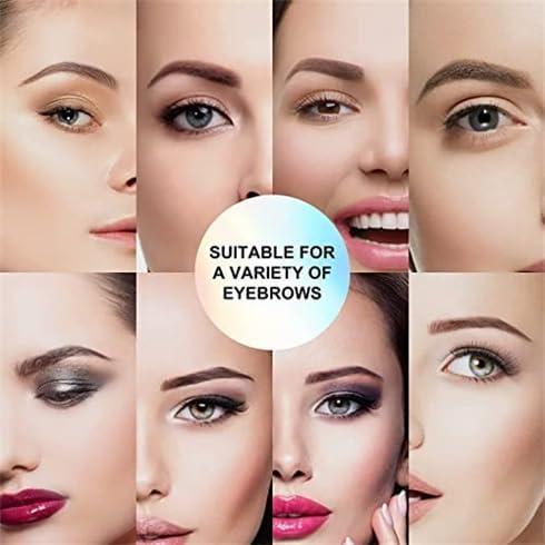 MY COLORS Eyebrow Stencil Kit- Brow Stamp and Shaping kit,Hairline Powder,One Step Brow Stamp Makeup Powder with 6 Reusable Eyebrow Stencil for Perfect Brows, Long-lasting, Waterproof, BLACK - Image 8