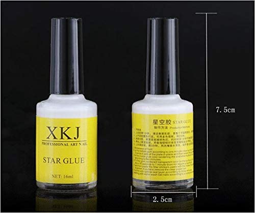 NAILWIND Nail Art Foil Glue Gel for Foil Stickers Star Glue, Nail Art Glue, for Foil Sticker Nail Transfer Tips Decorations Adhesive White 16 ML/Bottles 1 - Image 5