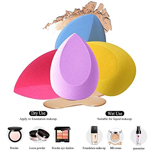 COSLUXE Beauty Blender Makeup Sponge, 2 Pcs Pink,Black Sponges & Blenders, Beauty Blender Sponge for Makeup, Cream, Concealer and Foundation, For Woman girl's - Image 6