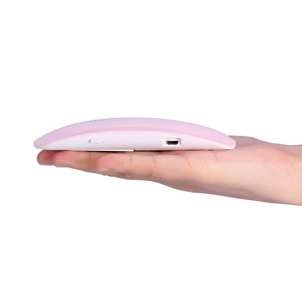 NAILWIND Nail Dryer Lamp Mini, 6W LED UV Portable Nail Dryer Curing Lamp Light for Gel Based Polish USB Power with 45s/60s Timer Setting - Image 7